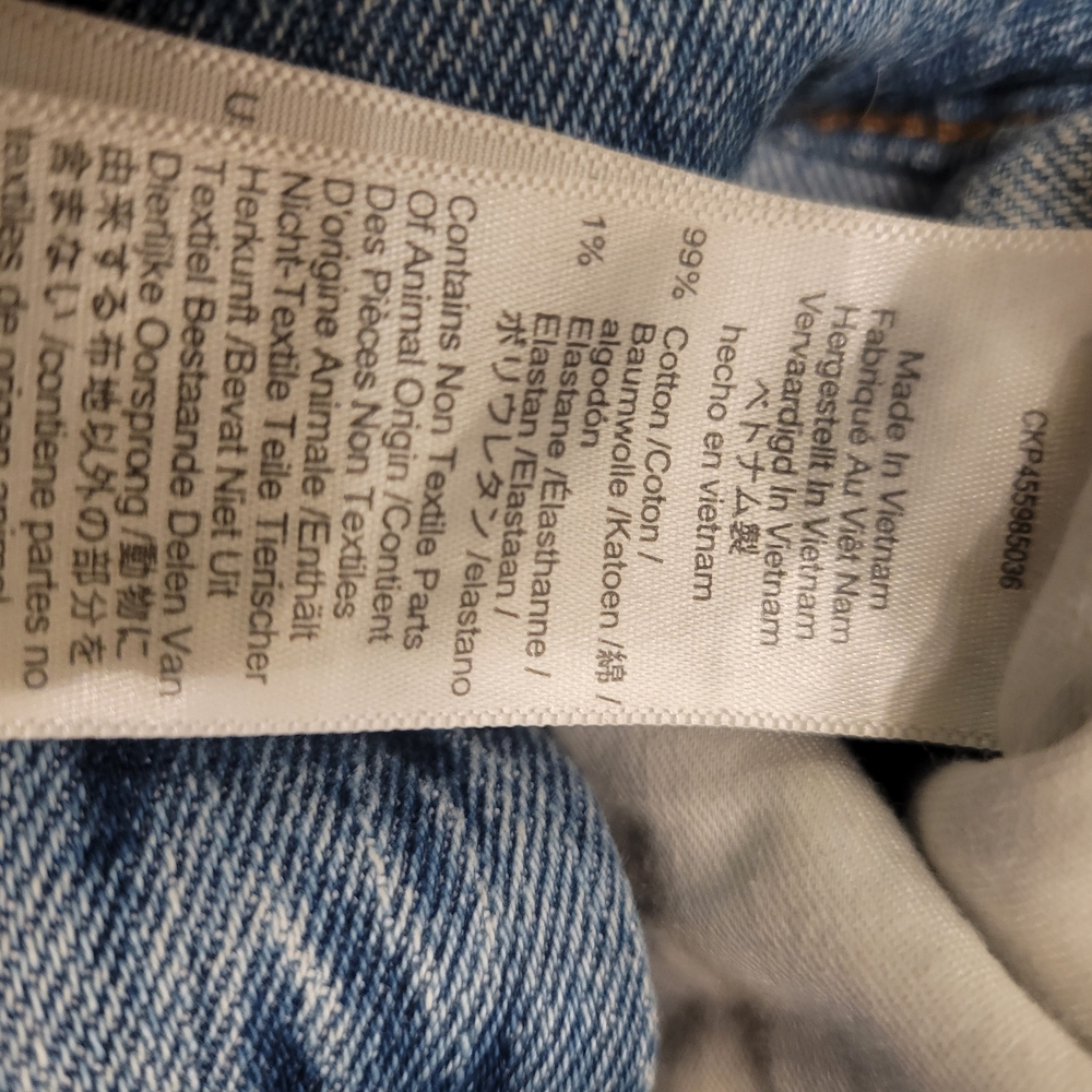 Madewell Petite Perfect Vintage Light Blue Denim Straight Leg | 23P - Picture 11 of 11